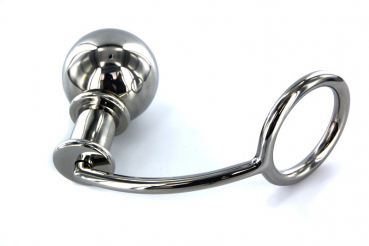 Anal-Hook Fat Stem Edelstahl Cockring Anallock