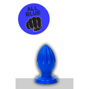 Blauer Analstöpsel 5,5x11cm großer All Blue Analplug