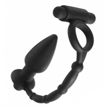 Cockring-Vibrator mit Analplug-Vibrator