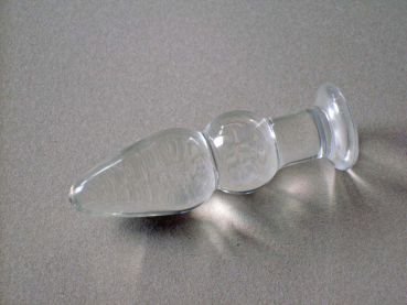 Kugel Analplug aus Glas 3,3 x 11 cm