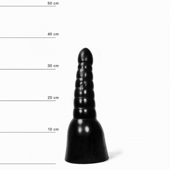 Saug-Standfuß Dildo 33cm langer konischer Wellendildo