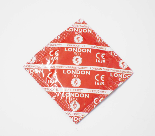 Kondom mit Erdbeeraroma