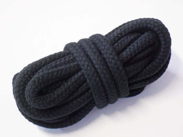 schwarzes Baumwolle Seil