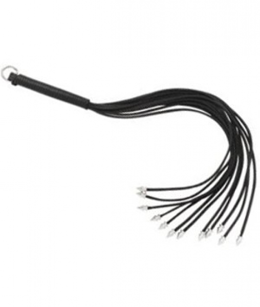 Metall Spitzen Leder-Peitsche