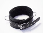 BDSM Halsband mit Fellpolsterung